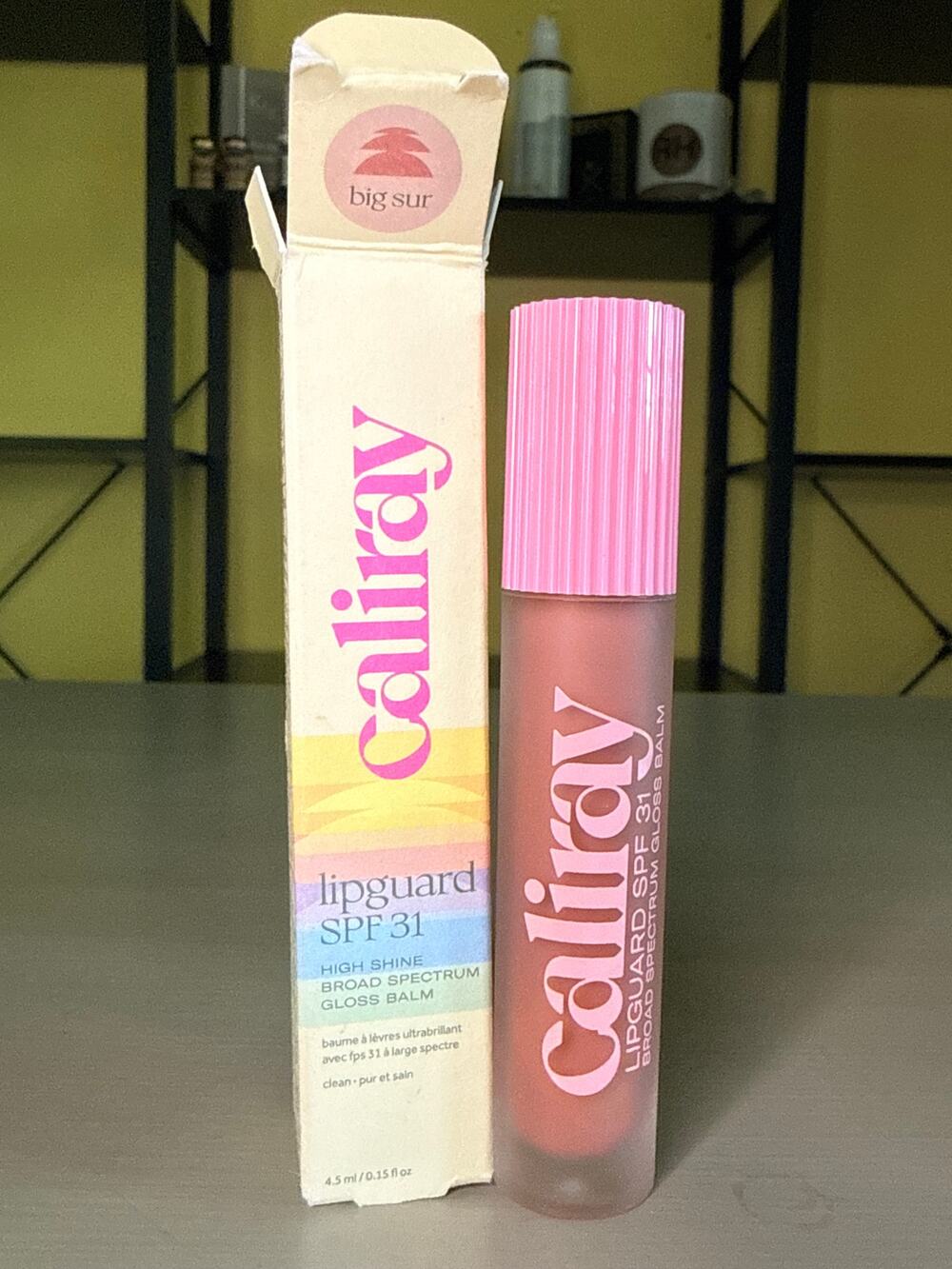Caliray Lipguard SPF 31 Lip Gloss Balm (Big Sur), 4.5 ml/0.15 fl oz, BNIB